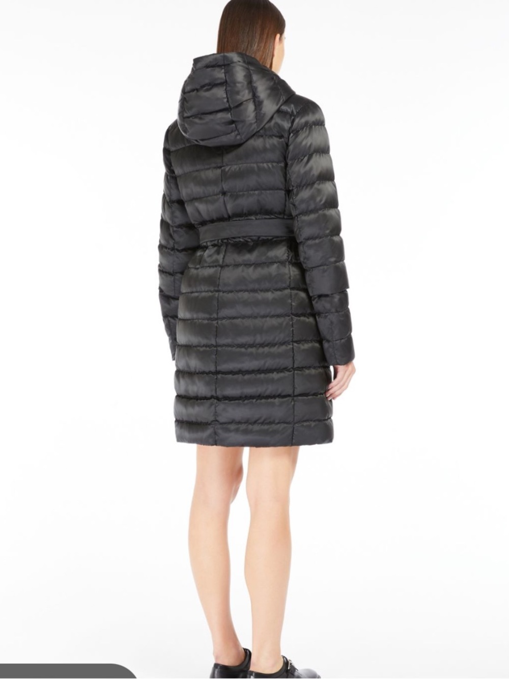 Weekend Max Mara L’Authentico Piumino Down Puffer Coat in Black - Picture 2 of 14